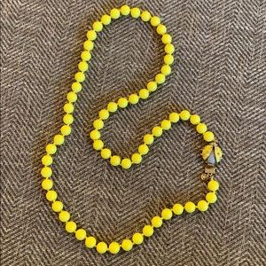 J. Crew yellow ladybug necklace